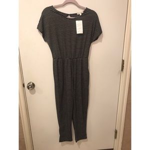 Black & White Striped Jumpsuit